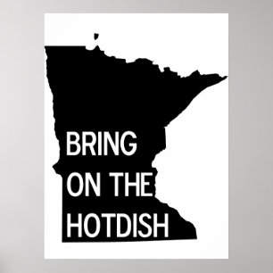Poster Apportez l'affiche Hotdish Funny Minnesota