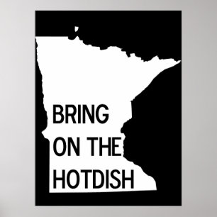 Poster Apportez l'affiche Hotdish Funny Minnesota
