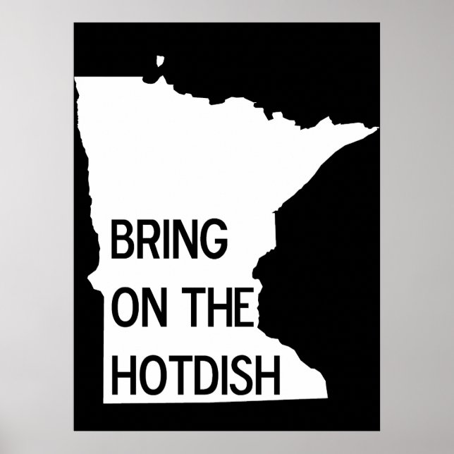 Poster Apportez l'affiche Hotdish Funny Minnesota (Devant)