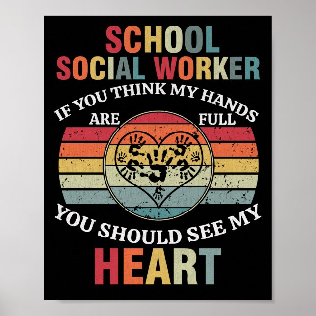 Poster Appréciation des travailleurs sociaux de l'école R (Devant)