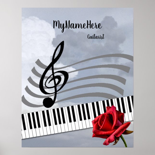 Poster Appréciation musicale et talent personnalisent (Devant)