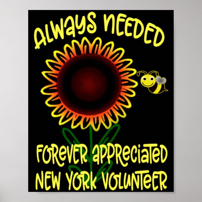 Poster Appreciation New York Always Needed Volunteer Reco (Devant)