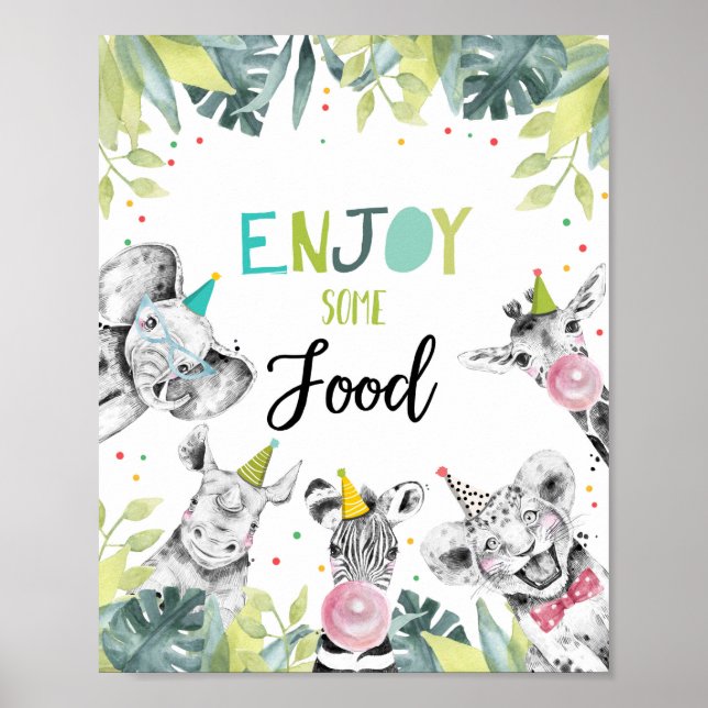 Poster Appréciez Une Station Alimentaire Favoriser Garçon (Devant)