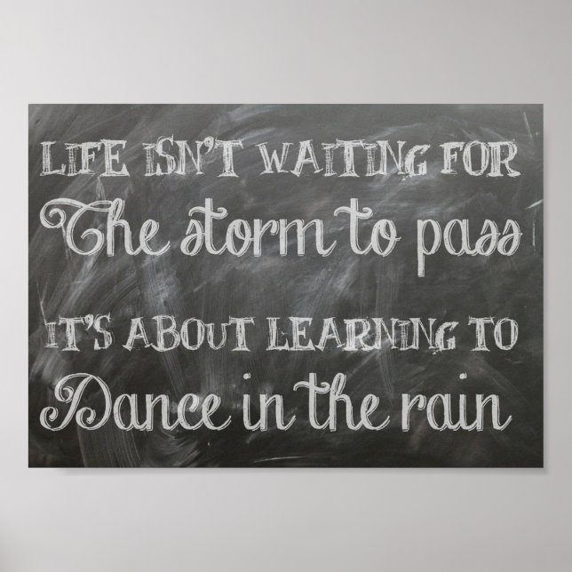 Poster Apprendre à danser sous la pluie (Devant)