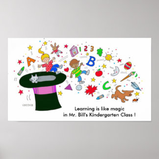 Poster Apprendre est comme la magie par Vera Trembach