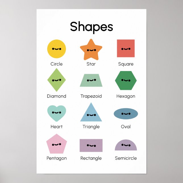 Poster Apprendre les formes  (Devant)
