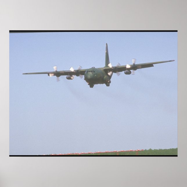 Poster Approche C-130 Hercules_Aéronefs militaires (Devant)