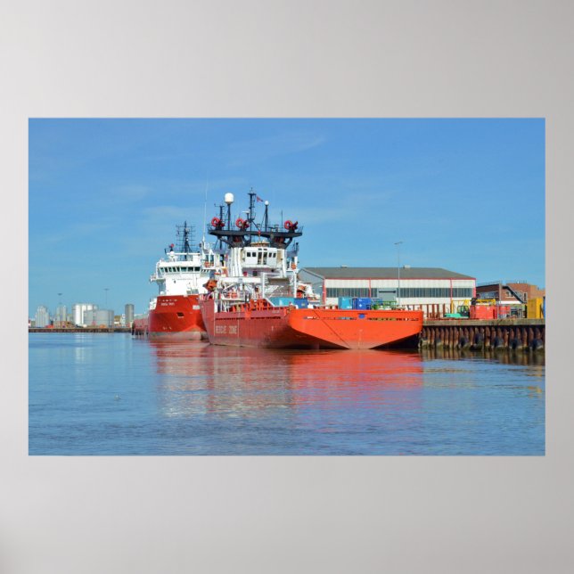 Poster Approvisionnement Navires Energy Lord Et Durga Dev (Devant)