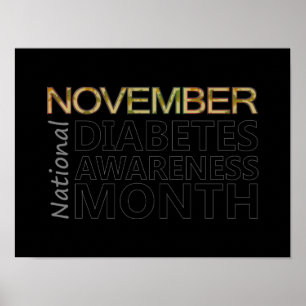 Poster Appui Mois national de sensibilisation au diabète 