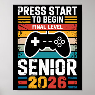 Poster Appuyez sur Démarrer pour commencer le niveau fina