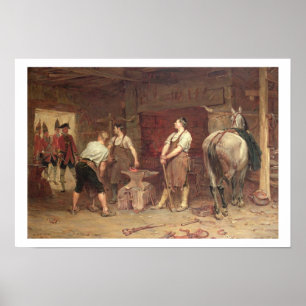 Poster Après Culloden : Chasse rebelle (huile sur la