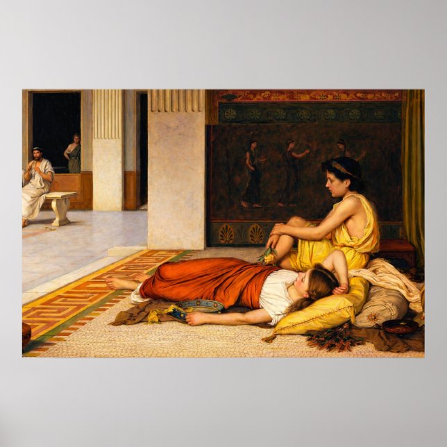 Poster Après la danse par John William Waterhouse (Devant)