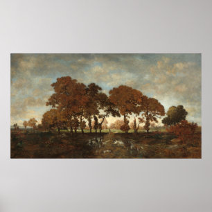 Poster Après la pluie - Théodore Rousseau