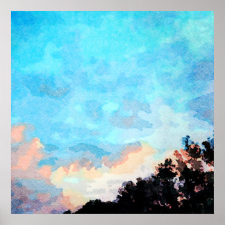 Poster Après la tempête Ciel coucher de soleil été