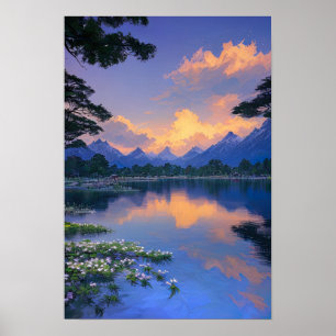 Poster Après-midi paisible au lac