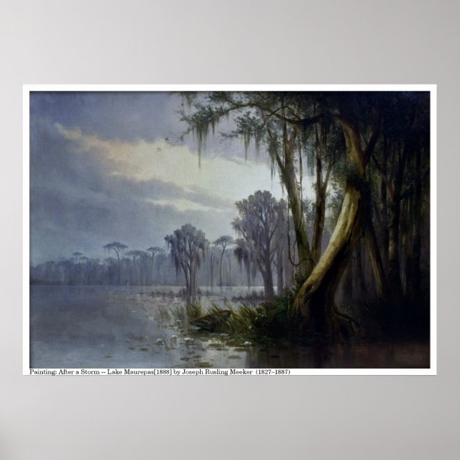 Poster Après une tempête — Lac Maurepas[1888] (Devant)
