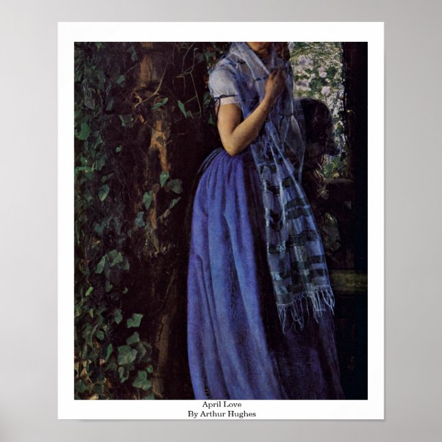 Poster April Love Par Arthur Hughes (Devant)