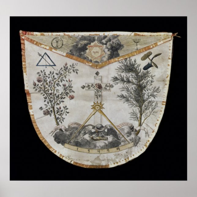 Poster Apron d'un Maître de l'Ordre du Rose-Croix (Devant)