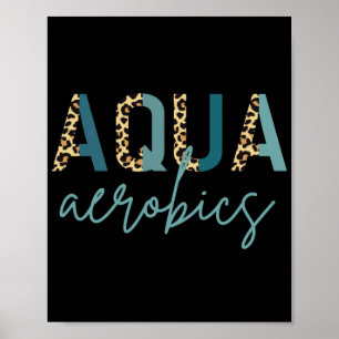 Poster Aqua Aerobics Empreinte Cheetah Aqua aérobic cade