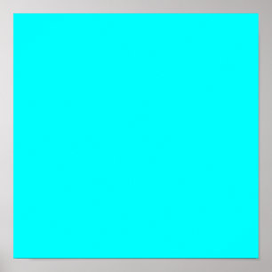 Poster Aqua (couleur solide)