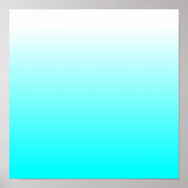 Poster Aqua Ombre personnalisable (Devant)