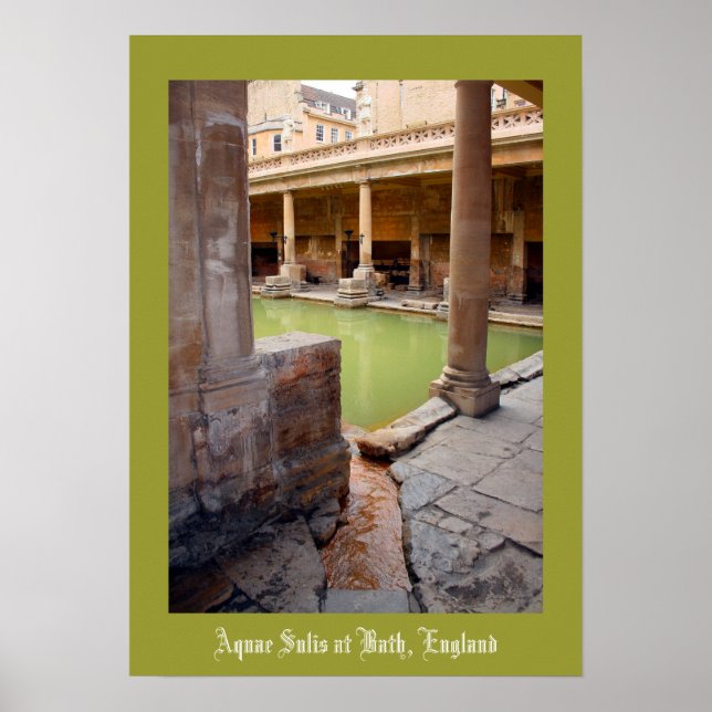 Poster Aquae Sulis à Bath England (Devant)
