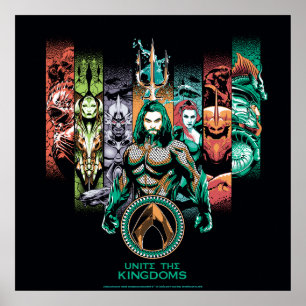 Poster Aquaman   Graphique d'Atlanteans "Unite The Kingdo