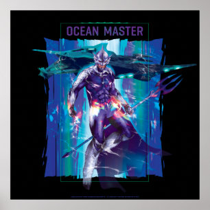 Poster Aquaman   Ocean Master King Orm Refractionné Graph