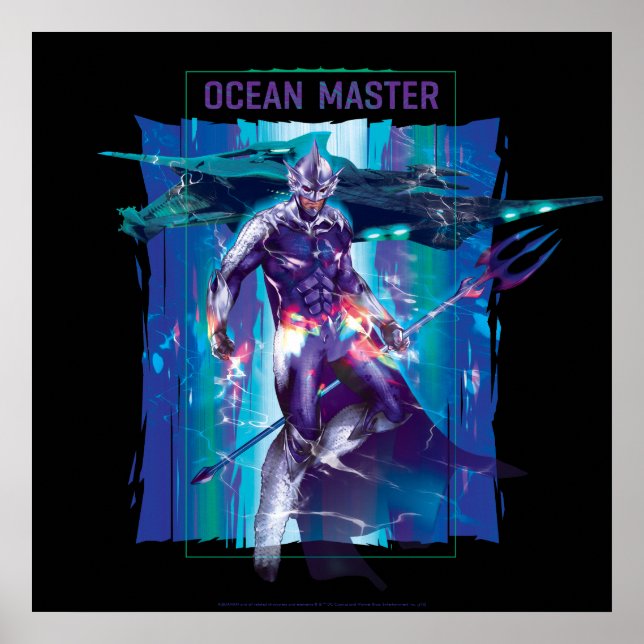 Poster Aquaman | Ocean Master King Orm Refractionné Graph (Devant)