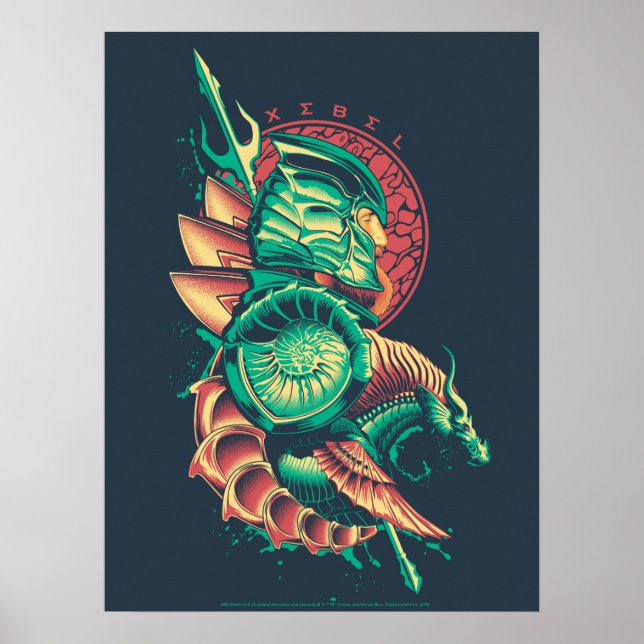 Poster Aquaman | Xebel King Nereus Graphic (Devant)