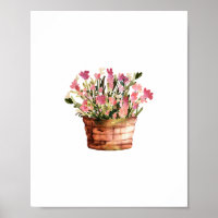 Aquarelle à fleurs pointillées