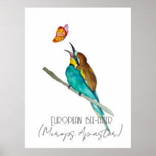 Poster Aquarelle (Abeille européenne)