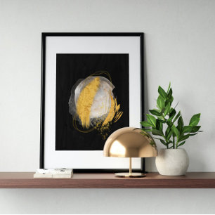 Poster Aquarelle Abstraite géométrique, Abstraite, minima