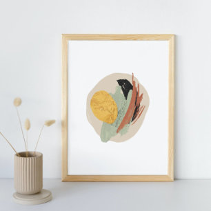 Poster Aquarelle Abstraite géométrique, Abstraite, minima