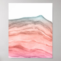 Aquarelle Agate Art dans les couleurs du sud-ouest