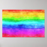 Aquarelle arc-en-ciel