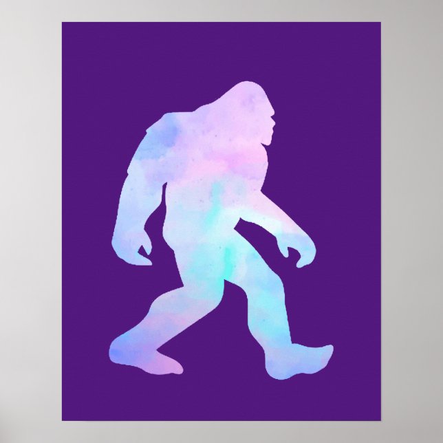 Poster Aquarelle Bigfoot (Devant)