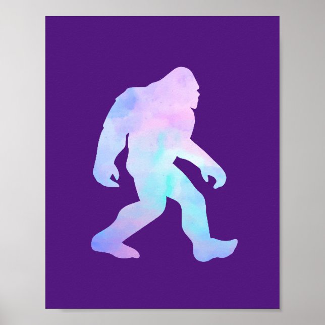 Poster Aquarelle Bigfoot (Devant)