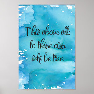 Poster Aquarelle, C'Est Surtout Pour Vous Être Tr