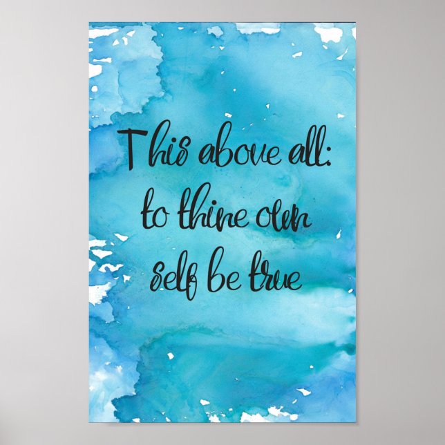 Poster Aquarelle, C'Est Surtout Pour Vous Être Tr (Devant)