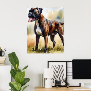 Poster Aquarelle Chien