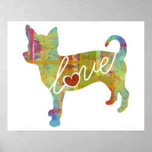 Poster Aquarelle Chihuahua