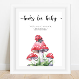 Poster Aquarelle coccinelle - livres pour bébé
