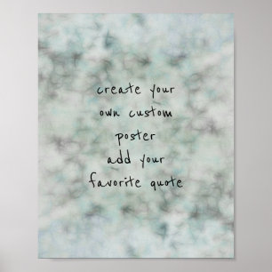 poster aquarelle créer votre propre devis art mur
