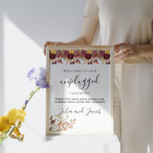 Aquarelle d'automne Mariage floral débranché