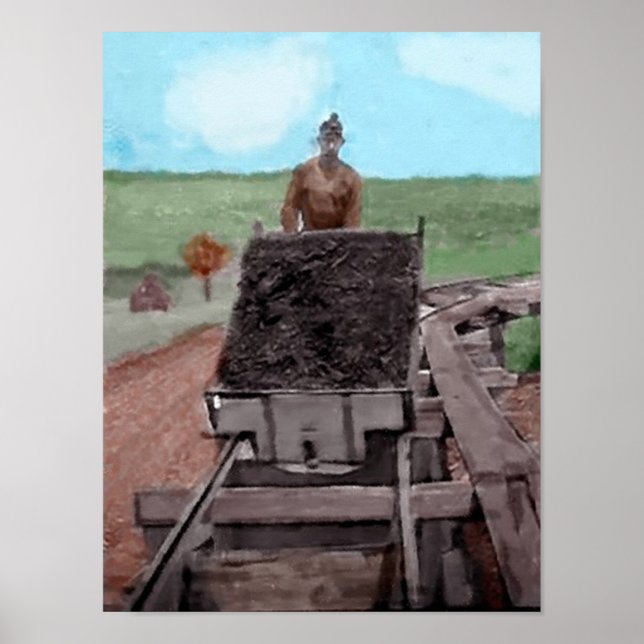 Poster Aquarelle de charbon (Devant)