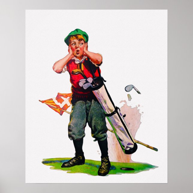 Poster Aquarelle de golf 1925 (Devant)