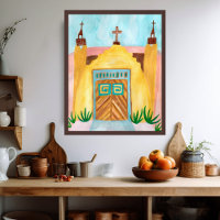 Aquarelle de l'église San Jose de Gracia Nouveau M