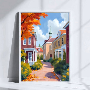 Poster Aquarelle de Newport Rhode Island