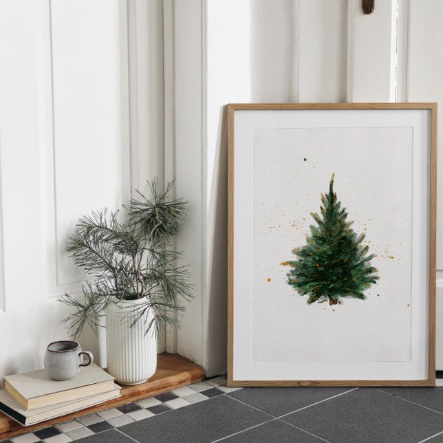 Poster Aquarelle de Noël (Créateur téléchargé)